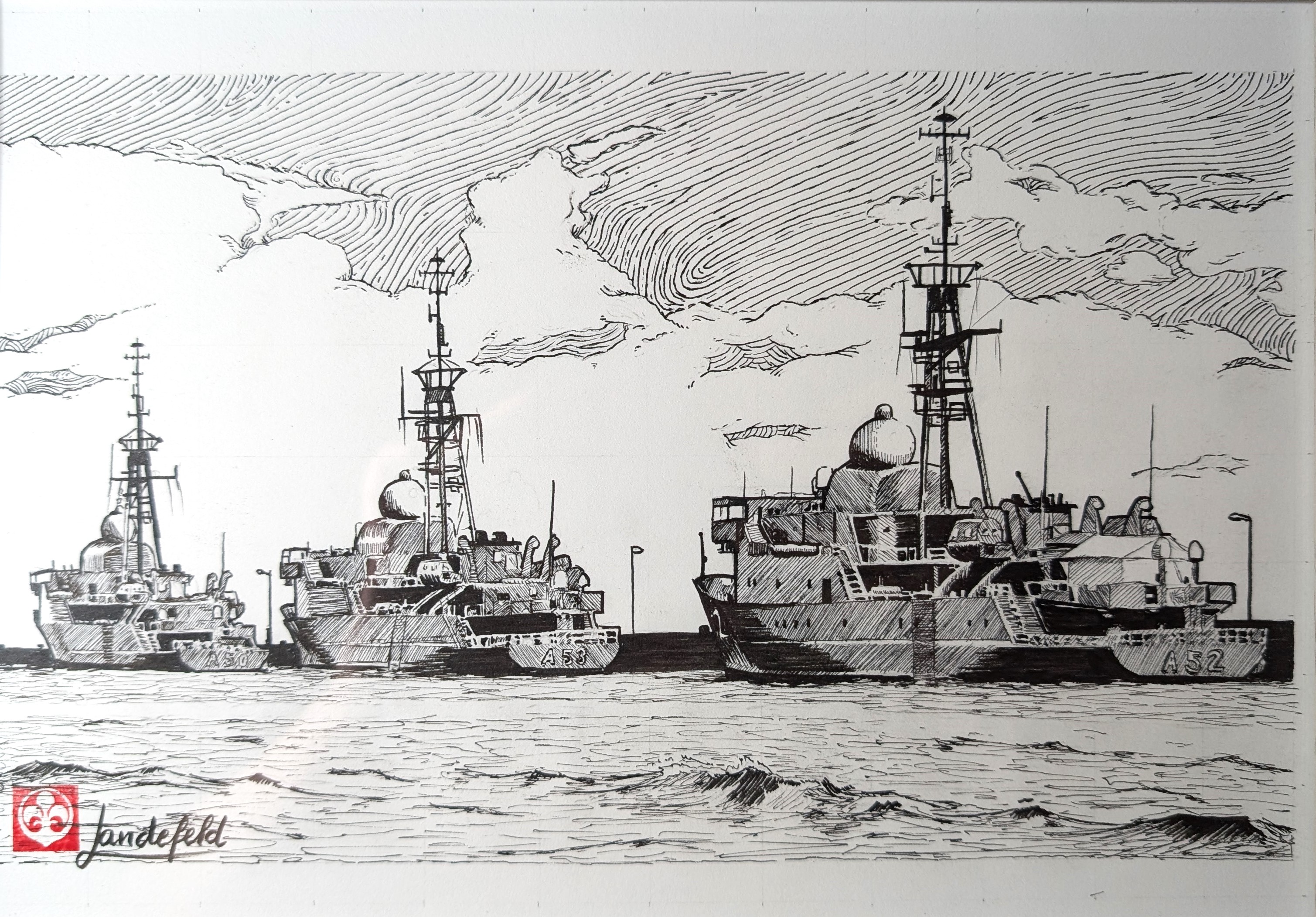 FD-Boote am Pier